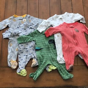 Set of 5 carters 3 month sleepers